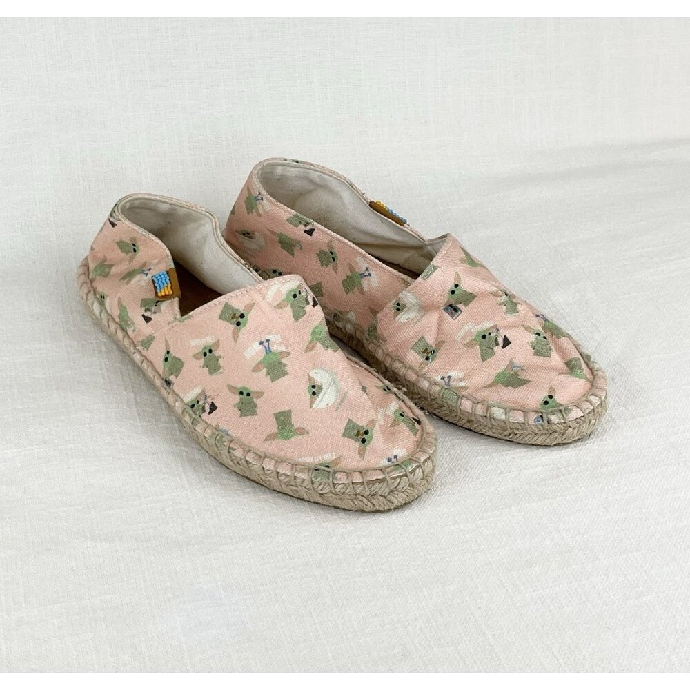 Ubuntu Star Wars Grogu The Child Women’s Afridrilles Slip On Shoes Sz 6.5‎